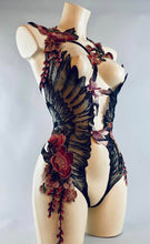 Load image into Gallery viewer, WINGS OF DESIRE - Lovebirds Lace Bodycage
