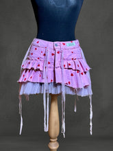 Cargar imagen en el visor de la galería, CHERRY BOMB - Pink &amp; Red Heart Dollette Skirt - UK 10/ US 6
