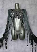 Load image into Gallery viewer, ALICE - *Ready to Ship* Black Wasteland Top UK 6-8/US 2-4/EU 34-36

