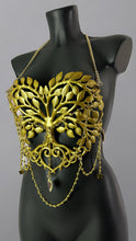 Carica l&#39;immagine nel visualizzatore di Gallery, BATHSHEBA - Gold Metal Breastplate Corset

