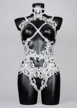 Load image into Gallery viewer, ATHALIA DOVE - Baroque Ivory Lace Bodycage

