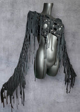 Load image into Gallery viewer, ALICE - *Ready to Ship* Black Wasteland Top UK 6-8/US 2-4/EU 34-36
