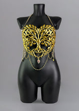 Load image into Gallery viewer, BATHSHEBA - Gold Metal Breastplate Corset
