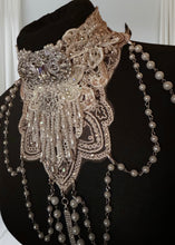 Load image into Gallery viewer, SELENE - Vintage Lace &amp; Crystal Collar
