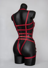 Load image into Gallery viewer, MELEYS - Red Dragon Beaded &amp; Sequin Bodycage
