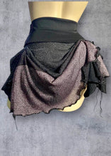 Load image into Gallery viewer, XANA - *Ready to Shop* Black Pink Lurex Y2K Hitch Hanky Skirt UK 6/US 2
