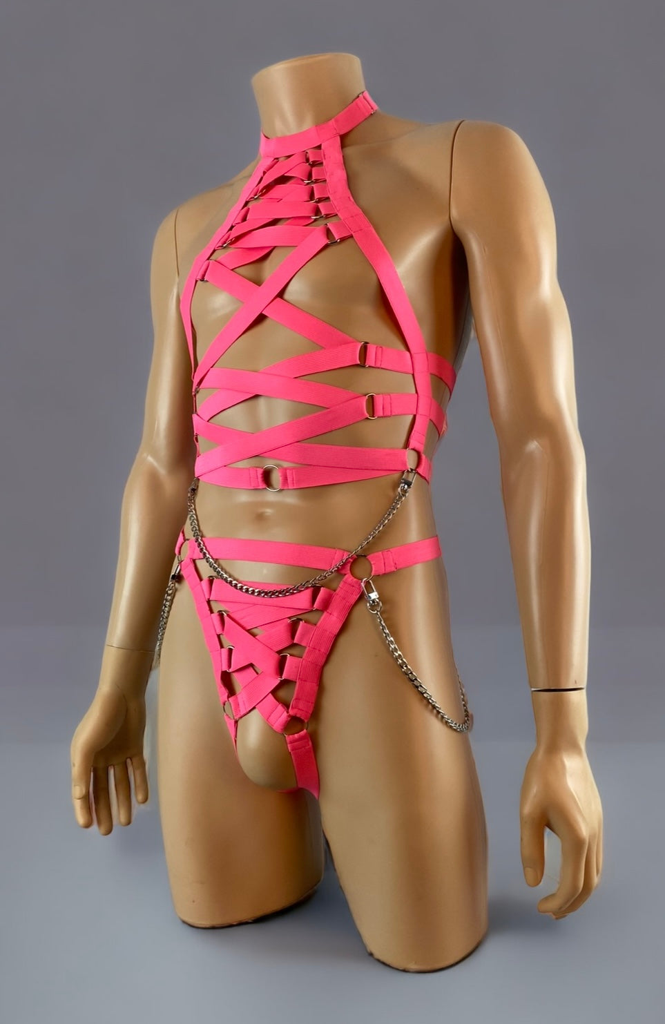 *RTS WARRIOR - Unisex Chunky Pink Harness Set UK 12-14/ Chest 40