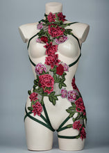 Load image into Gallery viewer, DIONYSIA - Embroidered Flower Bodycage
