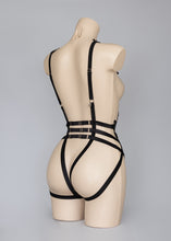 Load image into Gallery viewer, GHOST DANCE - Black Sequin Mesh Bodycage
