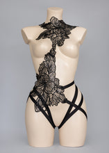 Load image into Gallery viewer, GHOST DANCE - Black Sequin Mesh Bodycage
