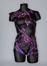 Load image into Gallery viewer, HALKIDIKI - Purple Flower Bodycage
