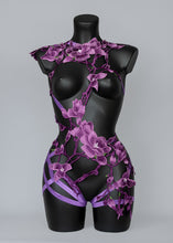 Load image into Gallery viewer, HALKIDIKI - Purple Flower Bodycage
