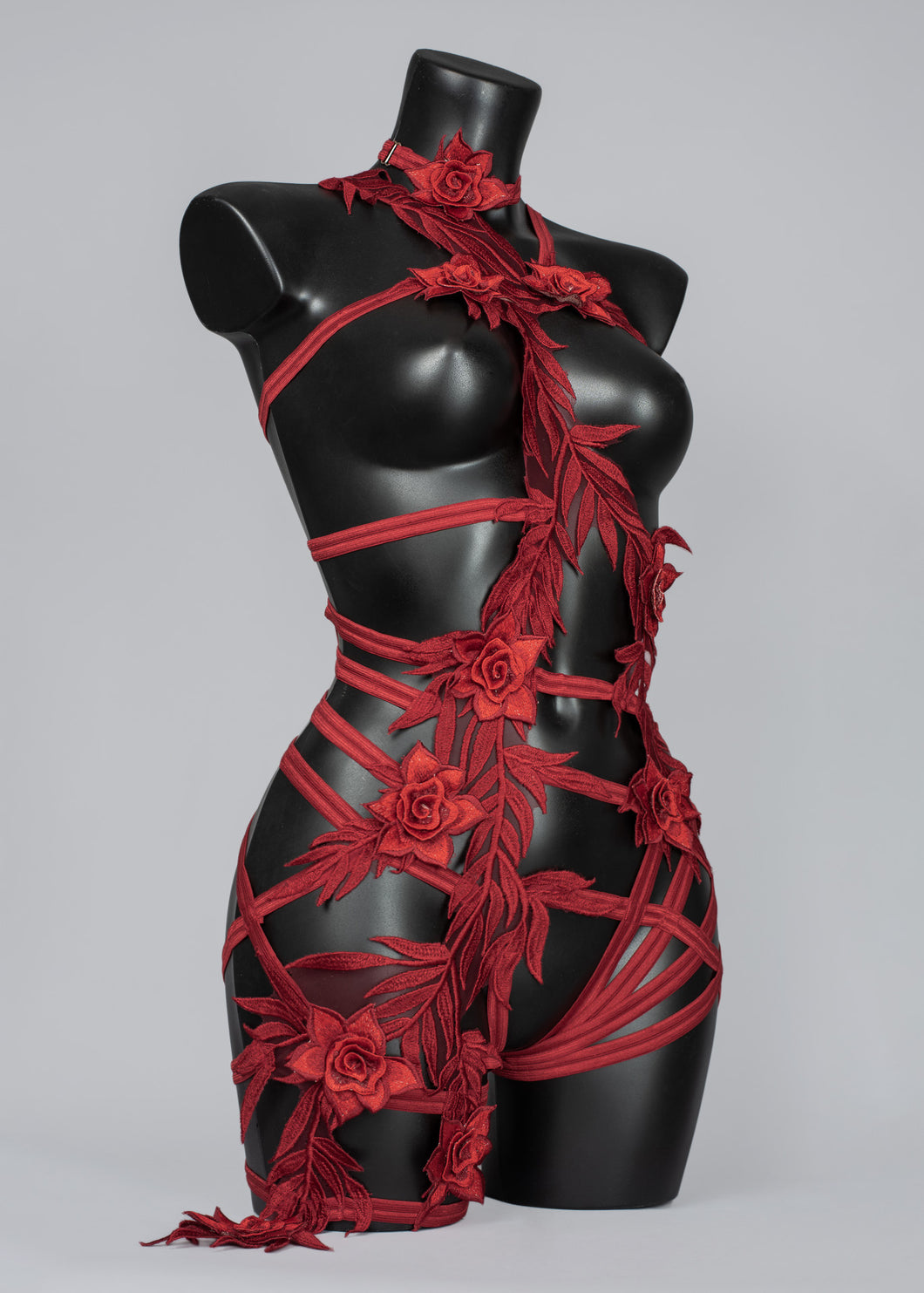 LA ROSA - Romantic Leaves and Roses Bodycage