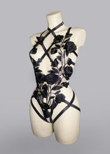 Load image into Gallery viewer, SPELLBOUND - *Made to Order* Black Lace Floral Bodycage
