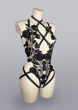 Load image into Gallery viewer, SPELLBOUND - *Made to Order* Black Lace Floral Bodycage
