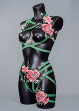 Load image into Gallery viewer, Original Sin - Tropical Cage Bralette
