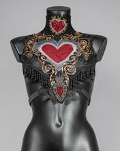 Load image into Gallery viewer, Sacred Heart - Sequin Lace Harness &amp; Fringed Epaulettes
