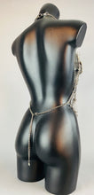 Charger l&#39;image dans la galerie, MYTHOS - OOAK 40&quot; Silver Heart Bodychain Harness
