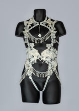 Load image into Gallery viewer, FADE INTO YOU - Ivory &amp; Pearls Bodycage
