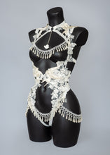 Load image into Gallery viewer, FADE INTO YOU - Ivory &amp; Pearls Bodycage
