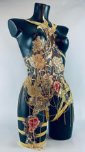 画像をギャラリービューアに読み込む, ARTEMISIA - Golden Lace &amp; Rhinestone Chandelier Bodycage
