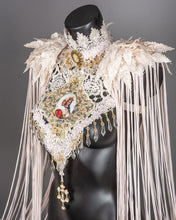 Cargar imagen en el visor de la galería, IMMACULATA - Neo Victorian Lace Collar Harness &amp; Fringed Epaulettes
