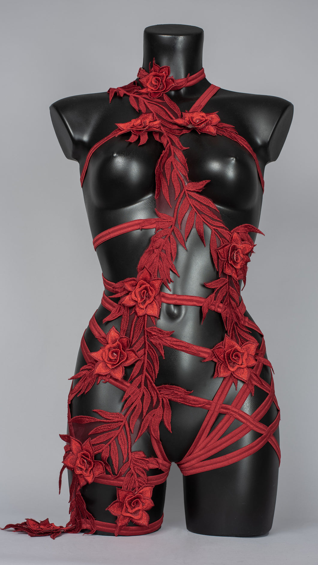 LA ROSA - Romantic Leaves and Roses Bodycage