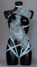 Load image into Gallery viewer, MOONSTRUCK - Pastel Blue Flower Bodycage
