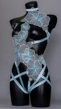 Load image into Gallery viewer, MOONSTRUCK - Pastel Blue/Pink Flower Bodycage
