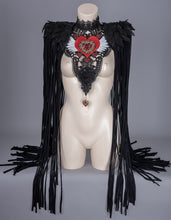 Load image into Gallery viewer, HEART OF DARKNESS - Lace Harness &amp; Fringed Epaulettes
