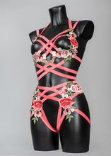Load image into Gallery viewer, KILLING MOON - Peach Blossom Cage Bralette
