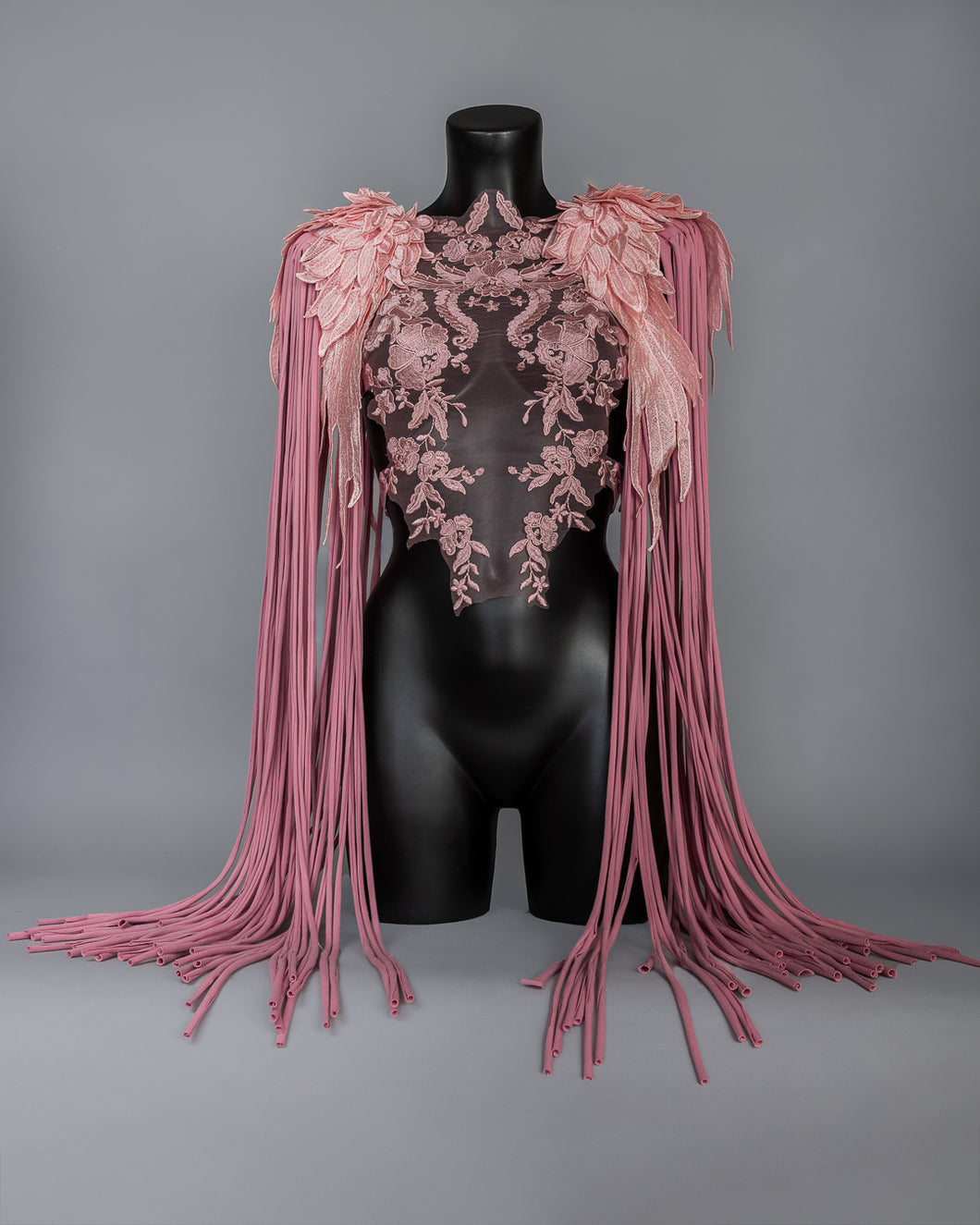STRAWBERRY MILKSHAKE - Pink Lace Harness & Epaulettes Set