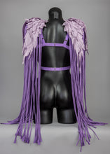 Charger l&#39;image dans la galerie, BLUEBERRY MILKSHAKE - Lilac Lace harness &amp; Fringed Epaulettes set
